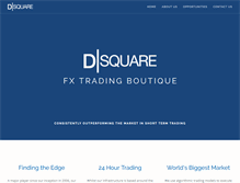 Tablet Screenshot of dsquaretrading.com